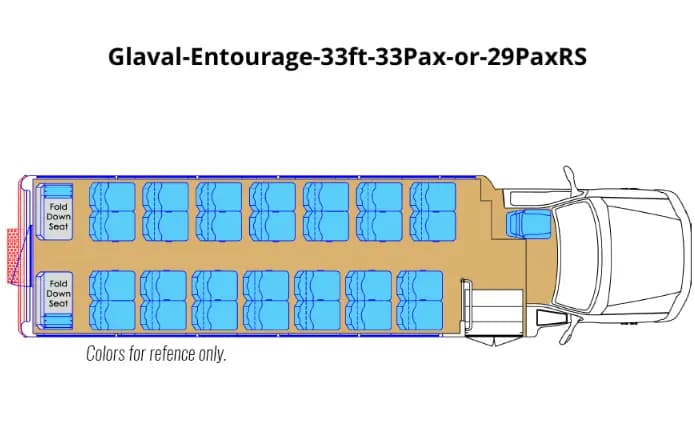 Glaval Entourage 33ft 33Pax or 29PaxRS