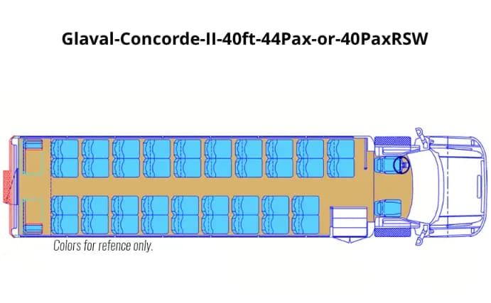 Glaval Concorde II 40ft 44Pax or 40PaxRSW