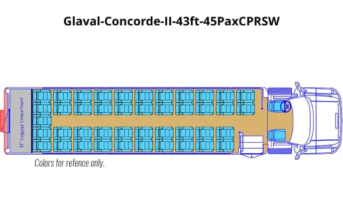 Glaval Concorde II 43ft 45PaxCPRSW